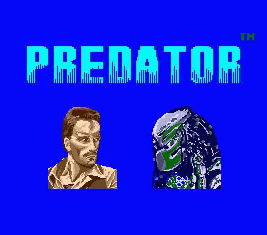 Predator title screen for MSX2